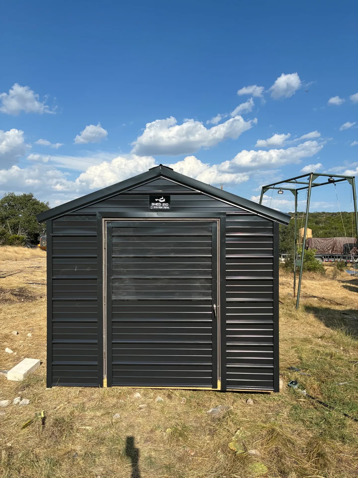 8x10x7 Water Well Shed built in Rocksprings, TX