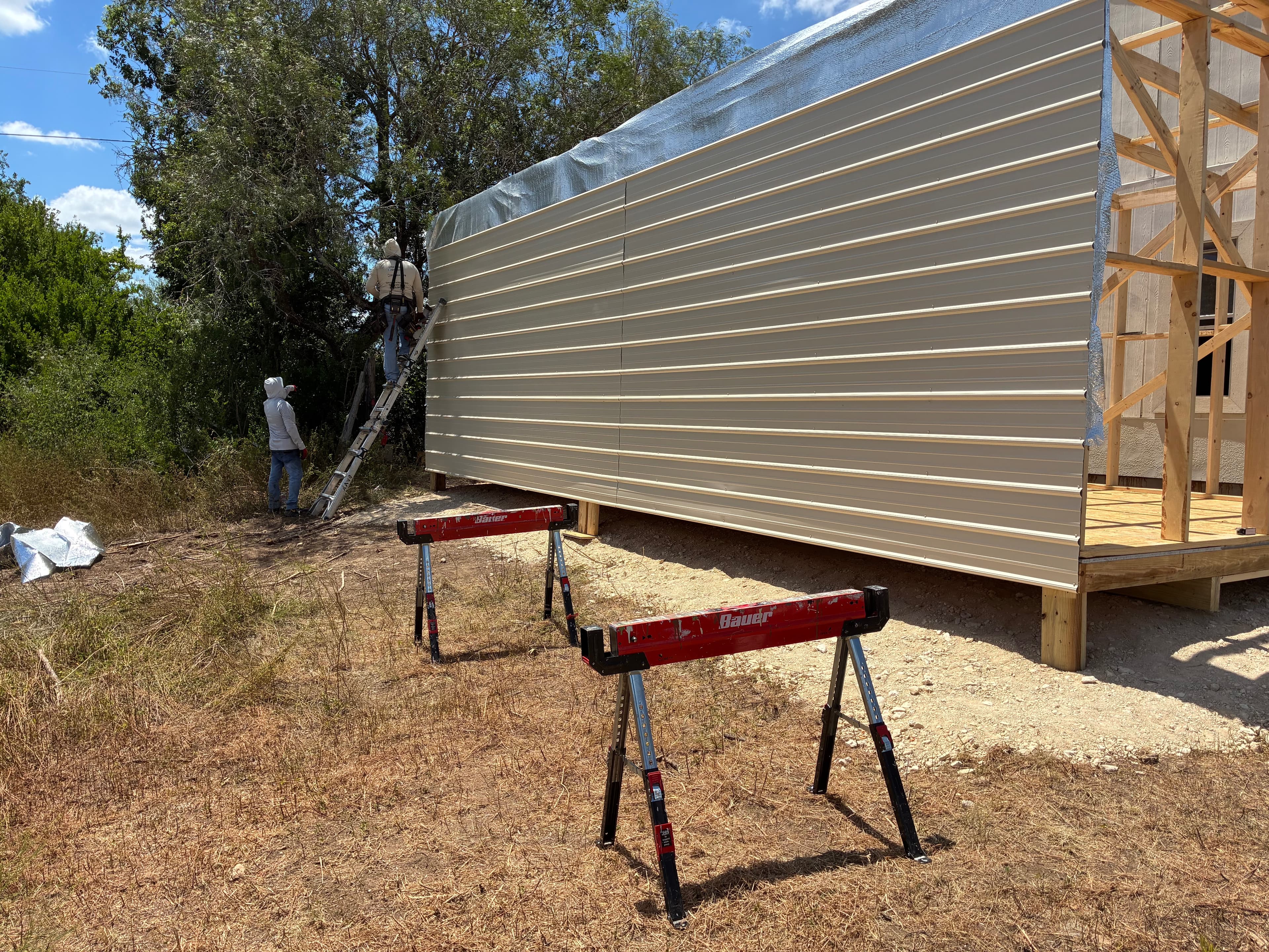 15x30x10 Slanted Roof Utility shed built in San Antonio, TX