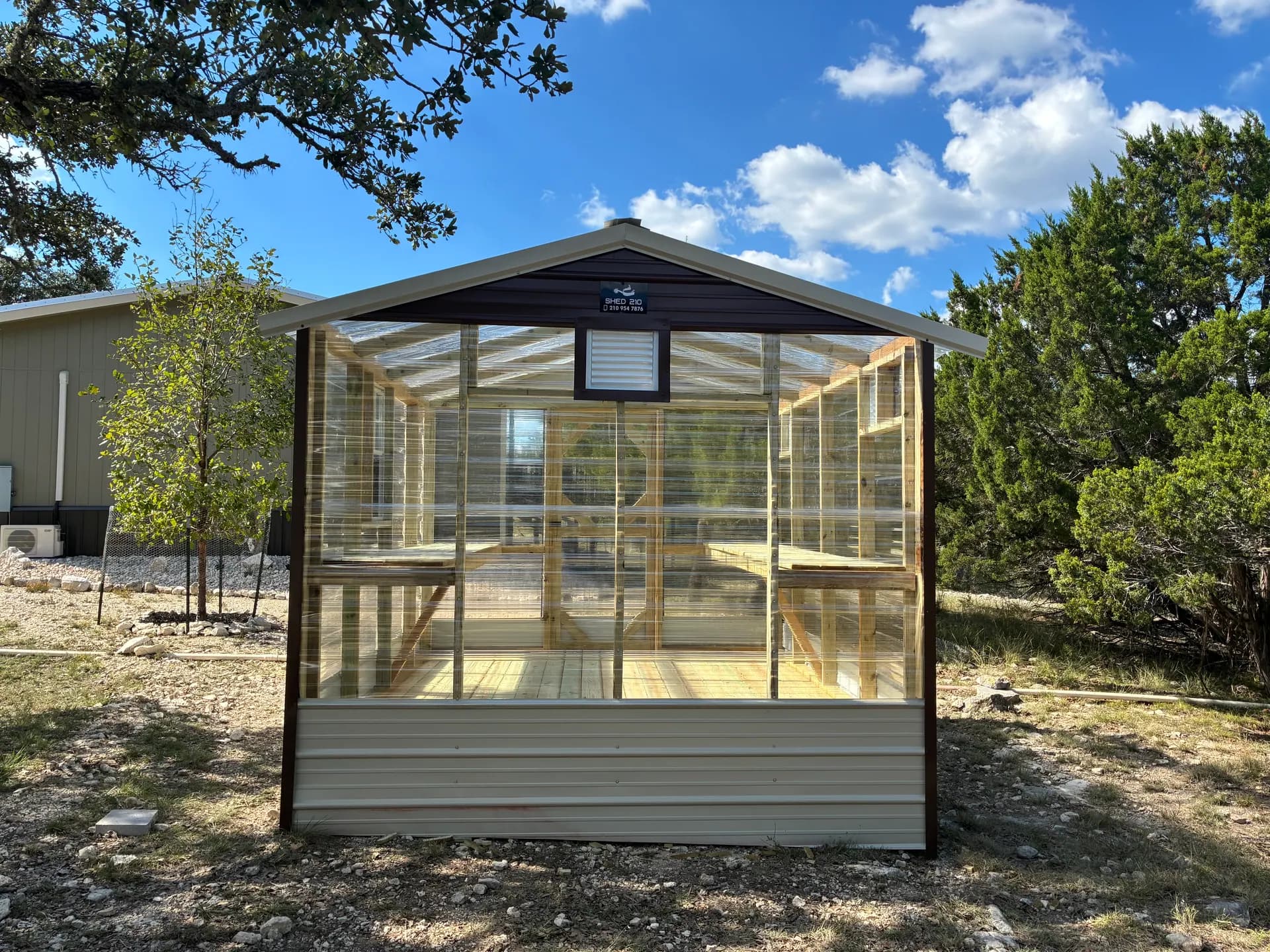 10x12x8 Green House built in Segovia, TX