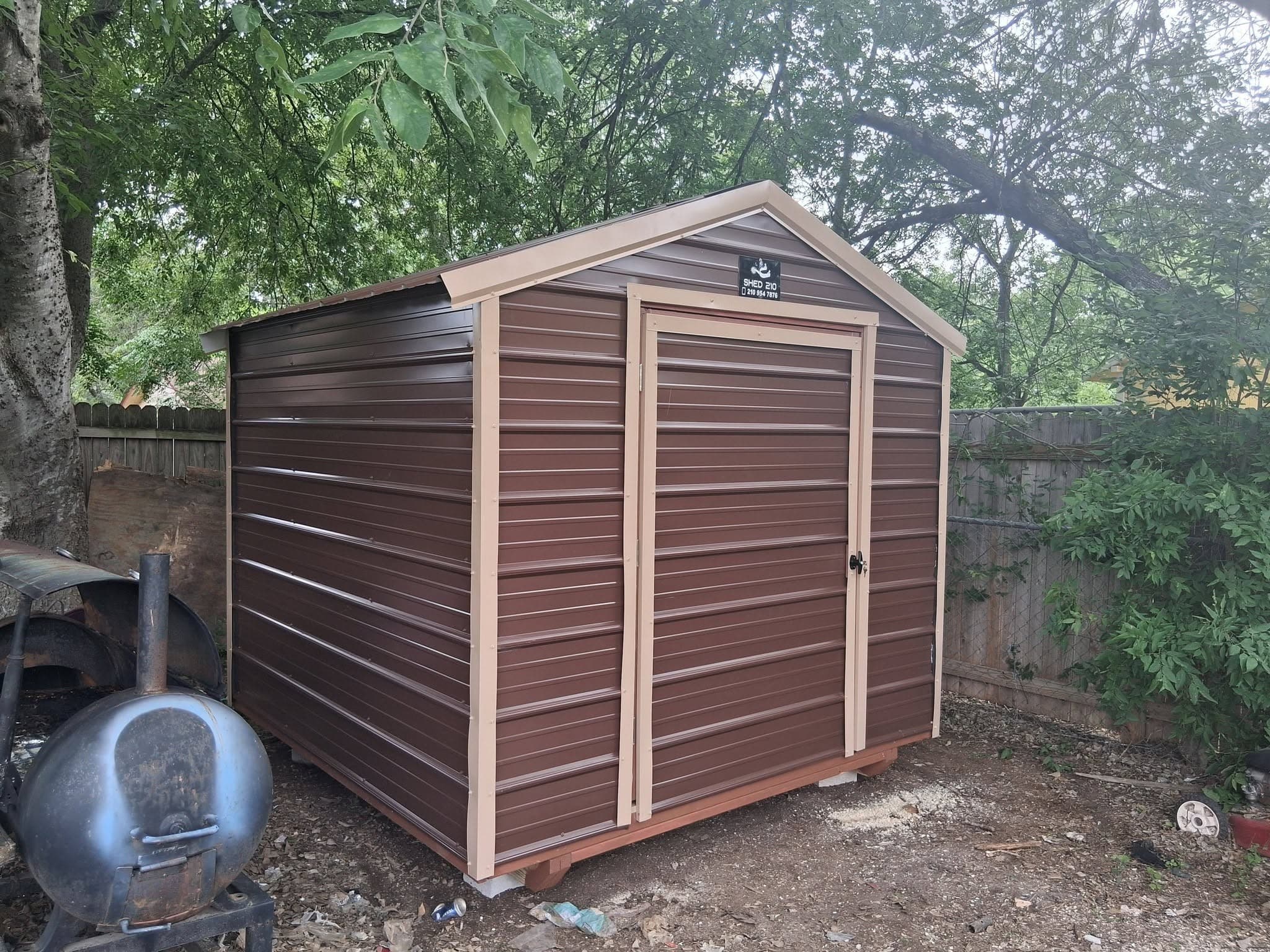 8x8x7 Storage Shed built in San Antonio, TX