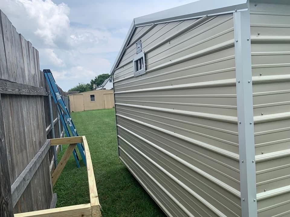 8x12x7 Side Utility shed built in Poteet, TX