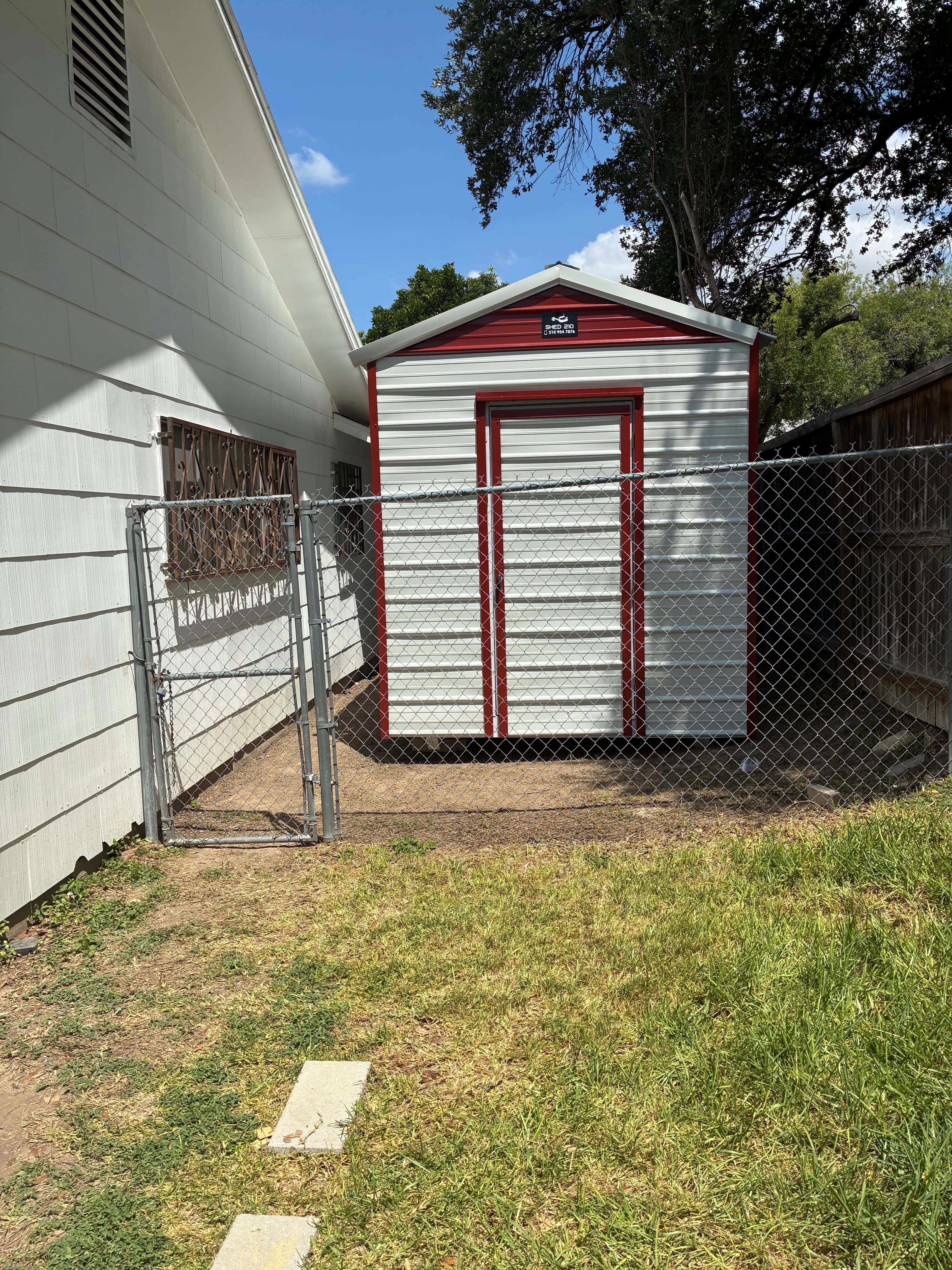 8x16x9 Side Utility shed built in San Antonio, TX