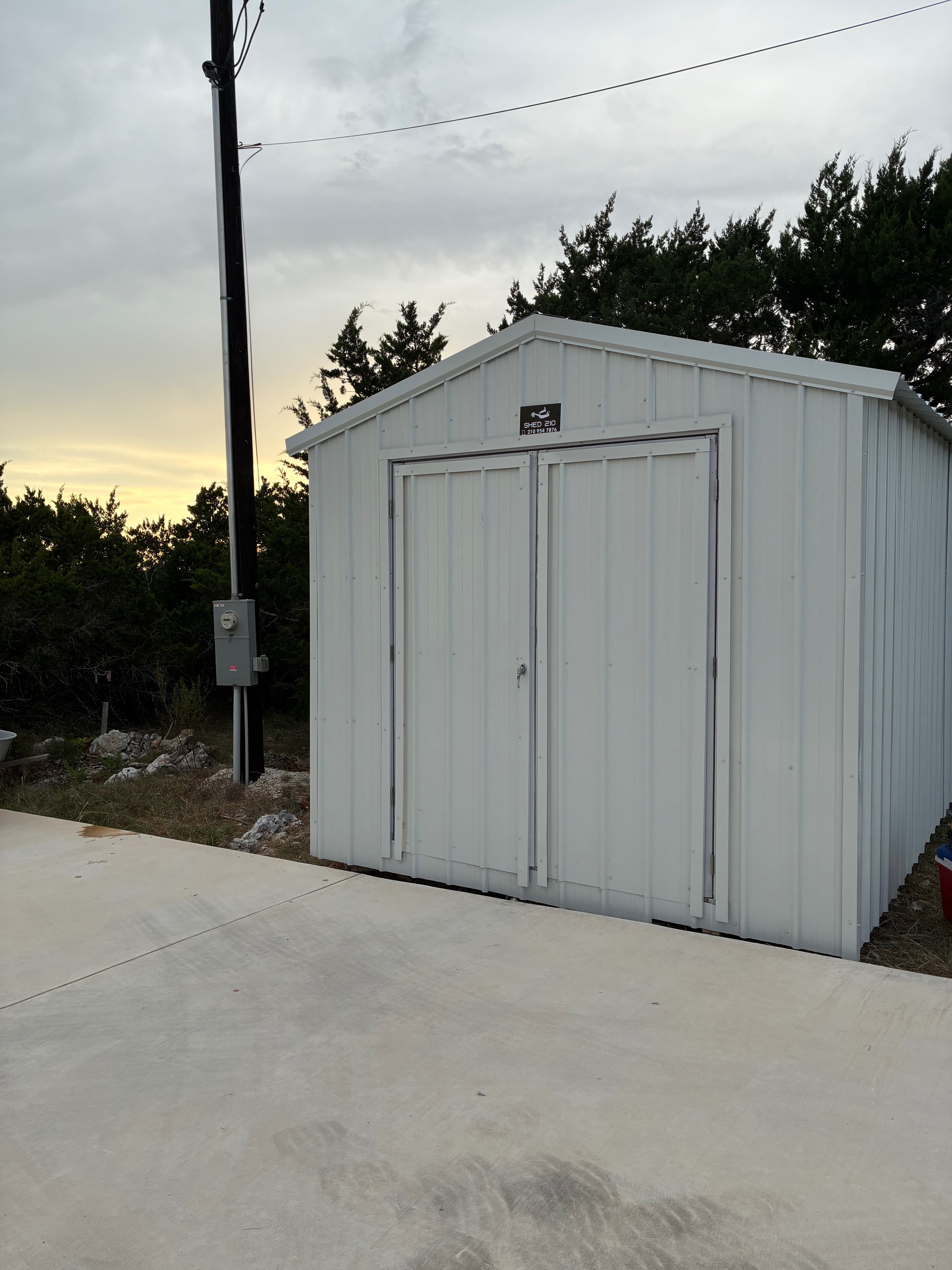 10x12x8 Storage Shed built in Boerne, TX