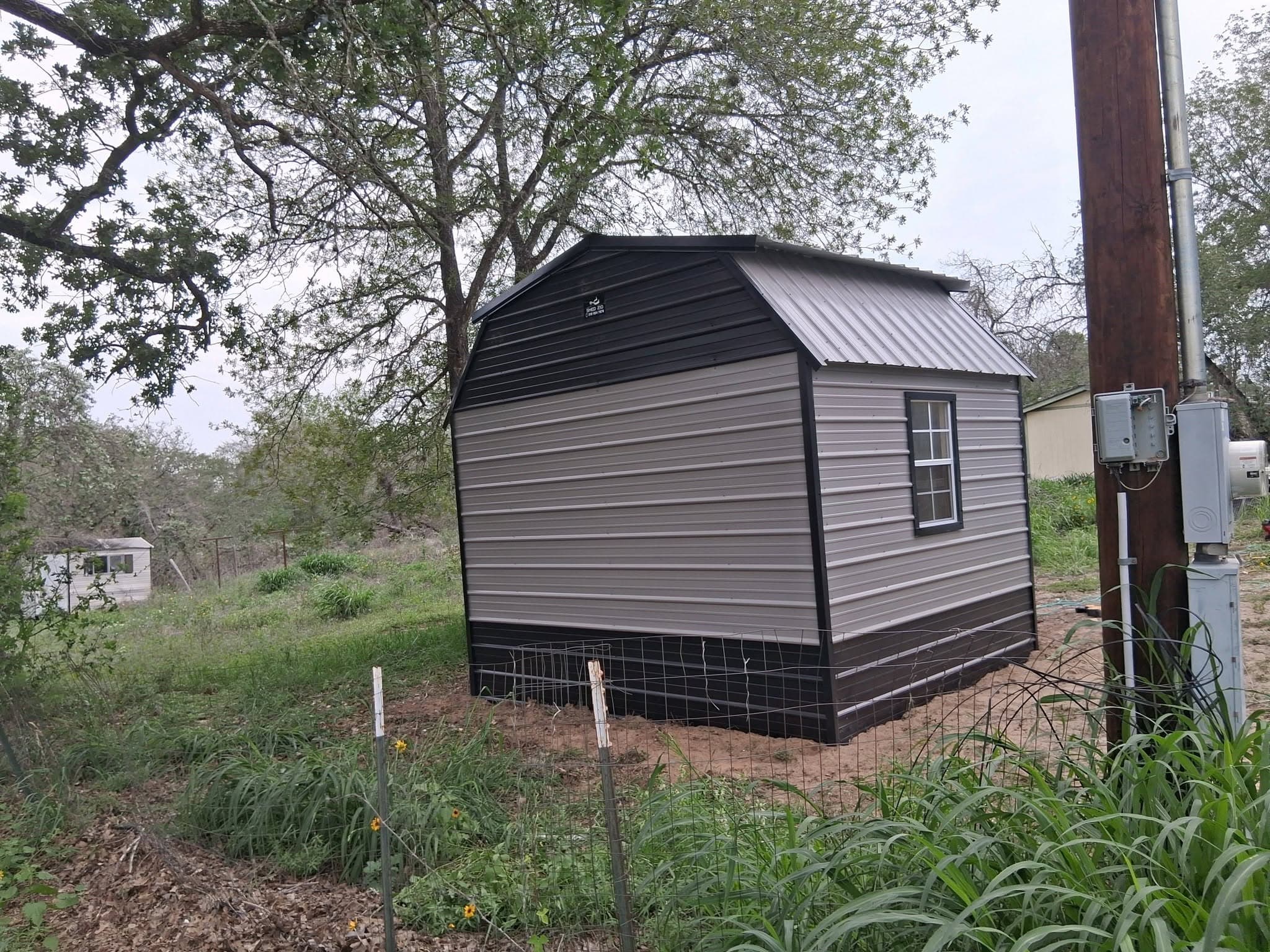 10x12x10 Barn Style Shed built in Shady Oaks, TX