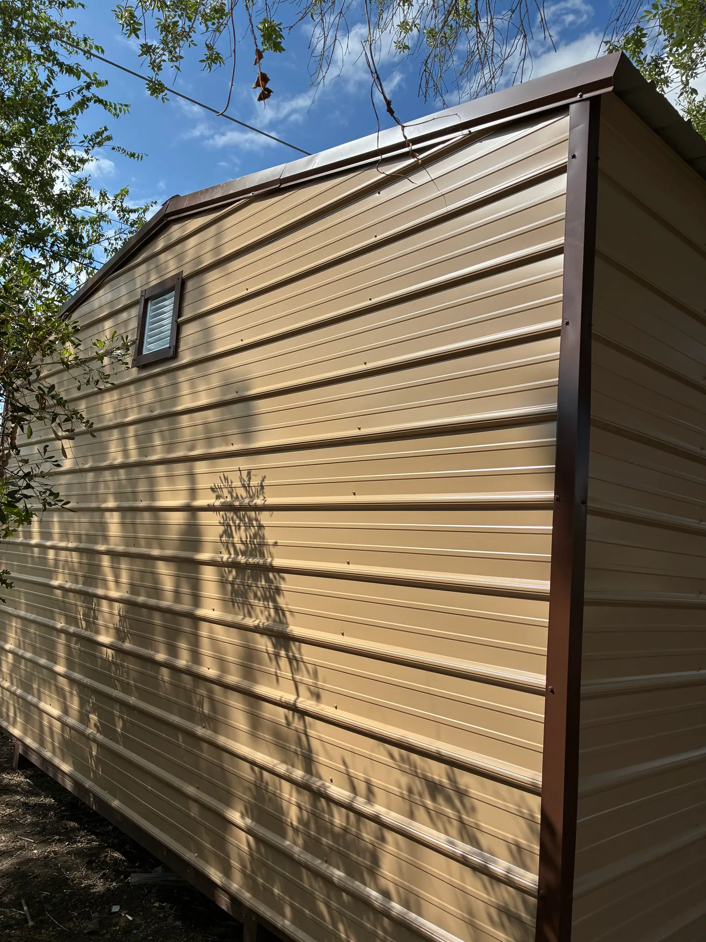 15x20 Side Utility Storage Shed built in San Antonio, TX