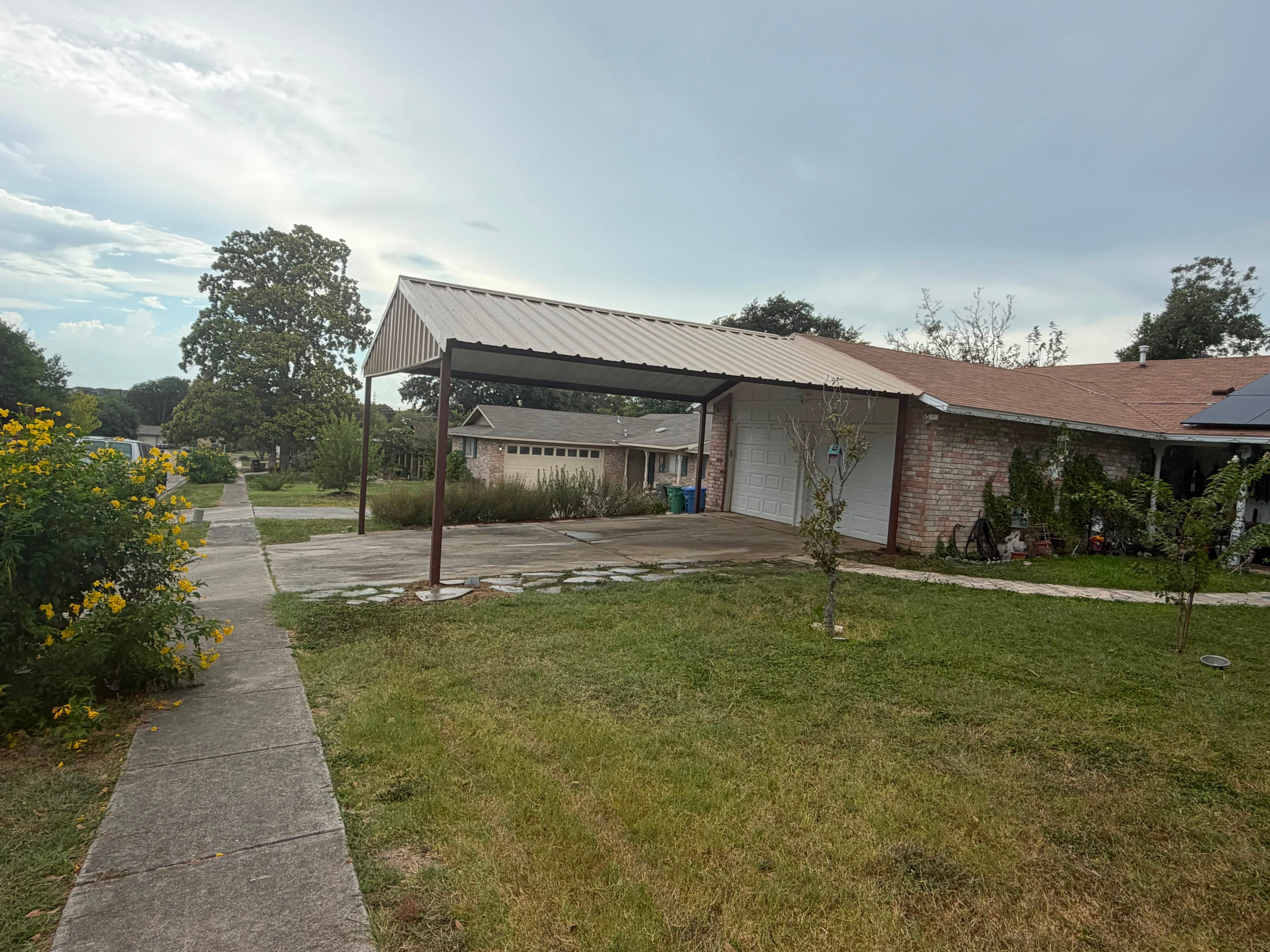 20x24 Carport shed built in San Antonio, TX