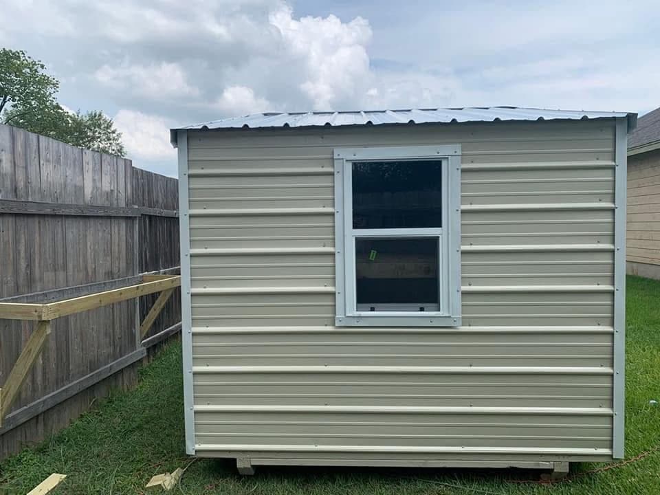 8x12x7 Side Utility shed built in Poteet, TX