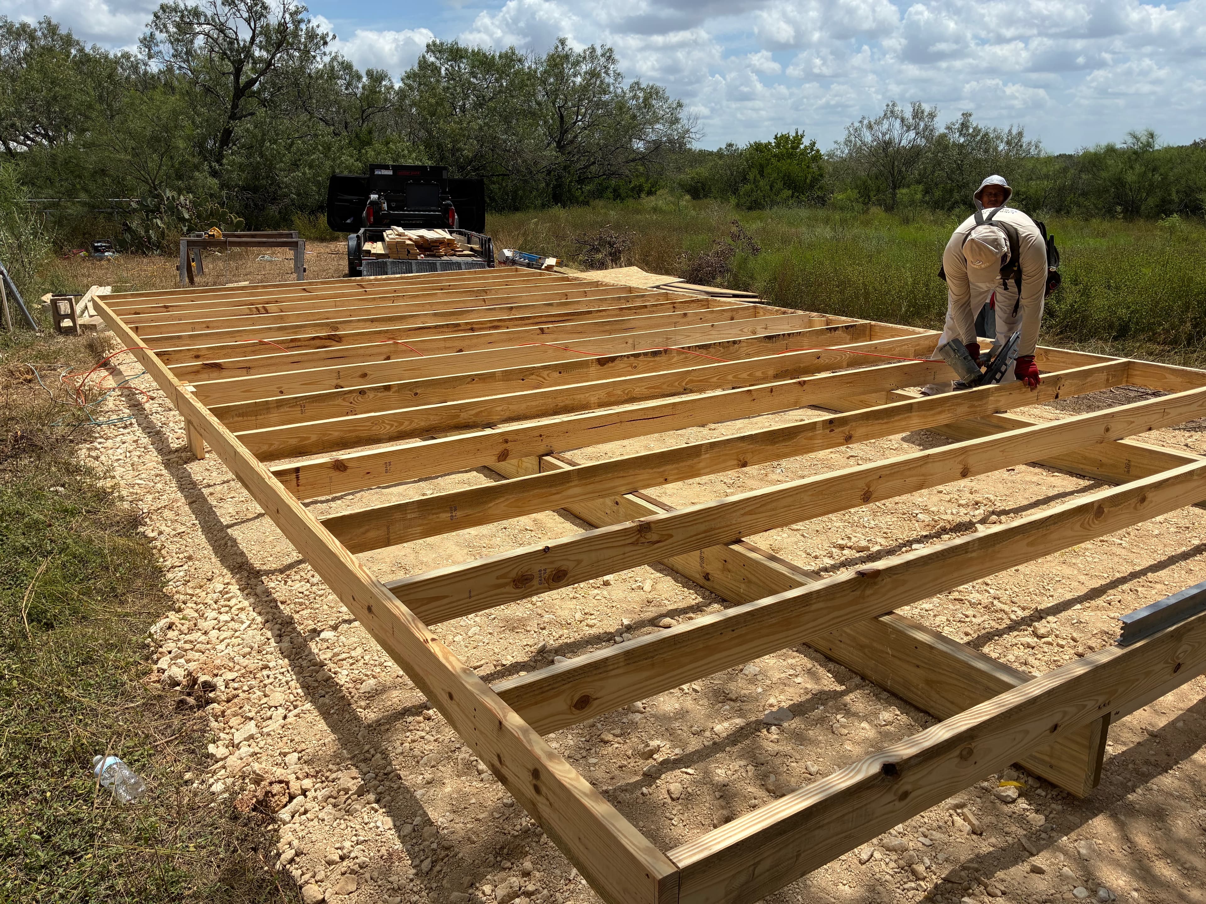 15x30x10 Slanted Roof Utility shed built in San Antonio, TX