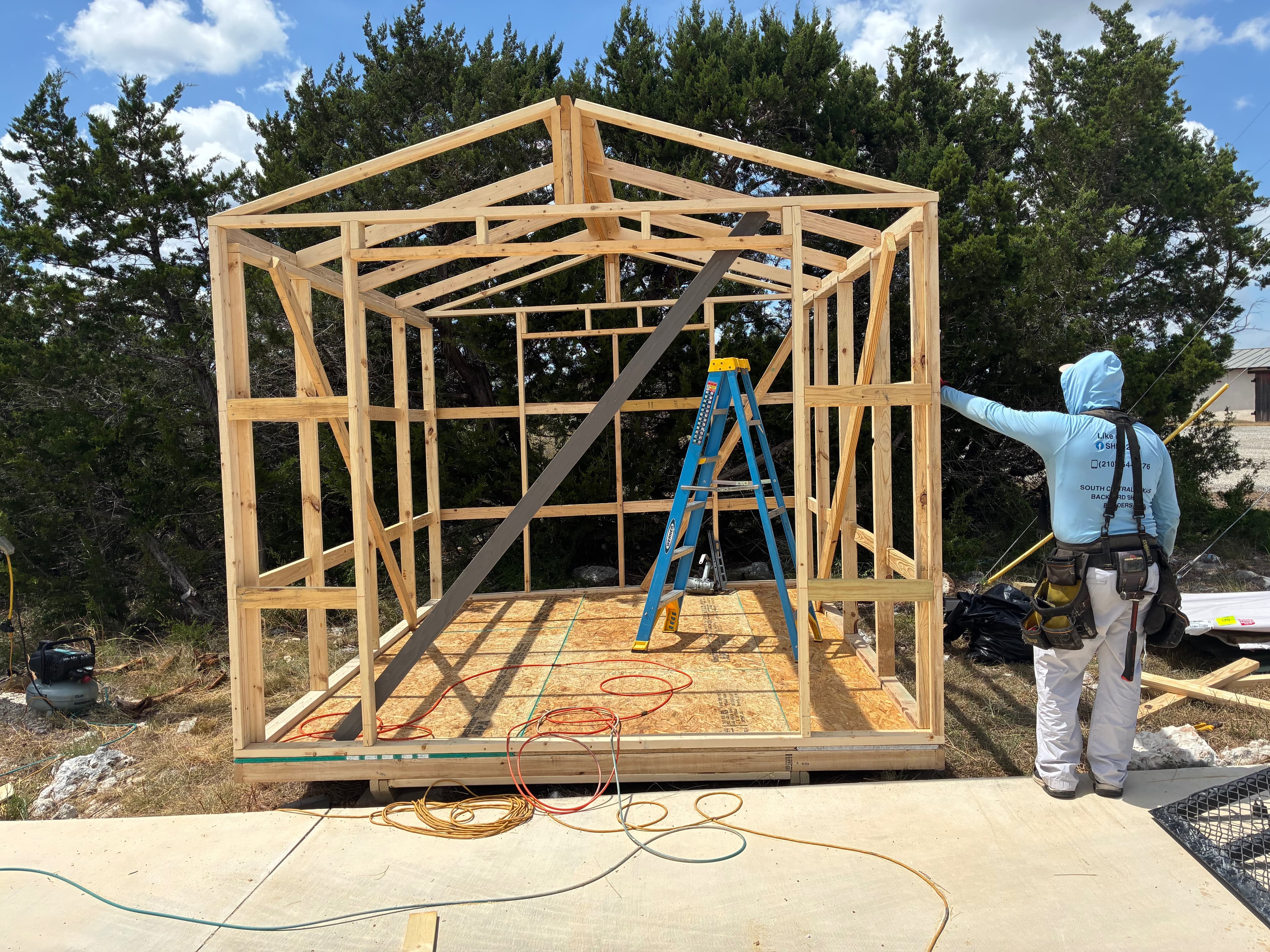 10x12x8 Storage Shed built in Boerne, TX