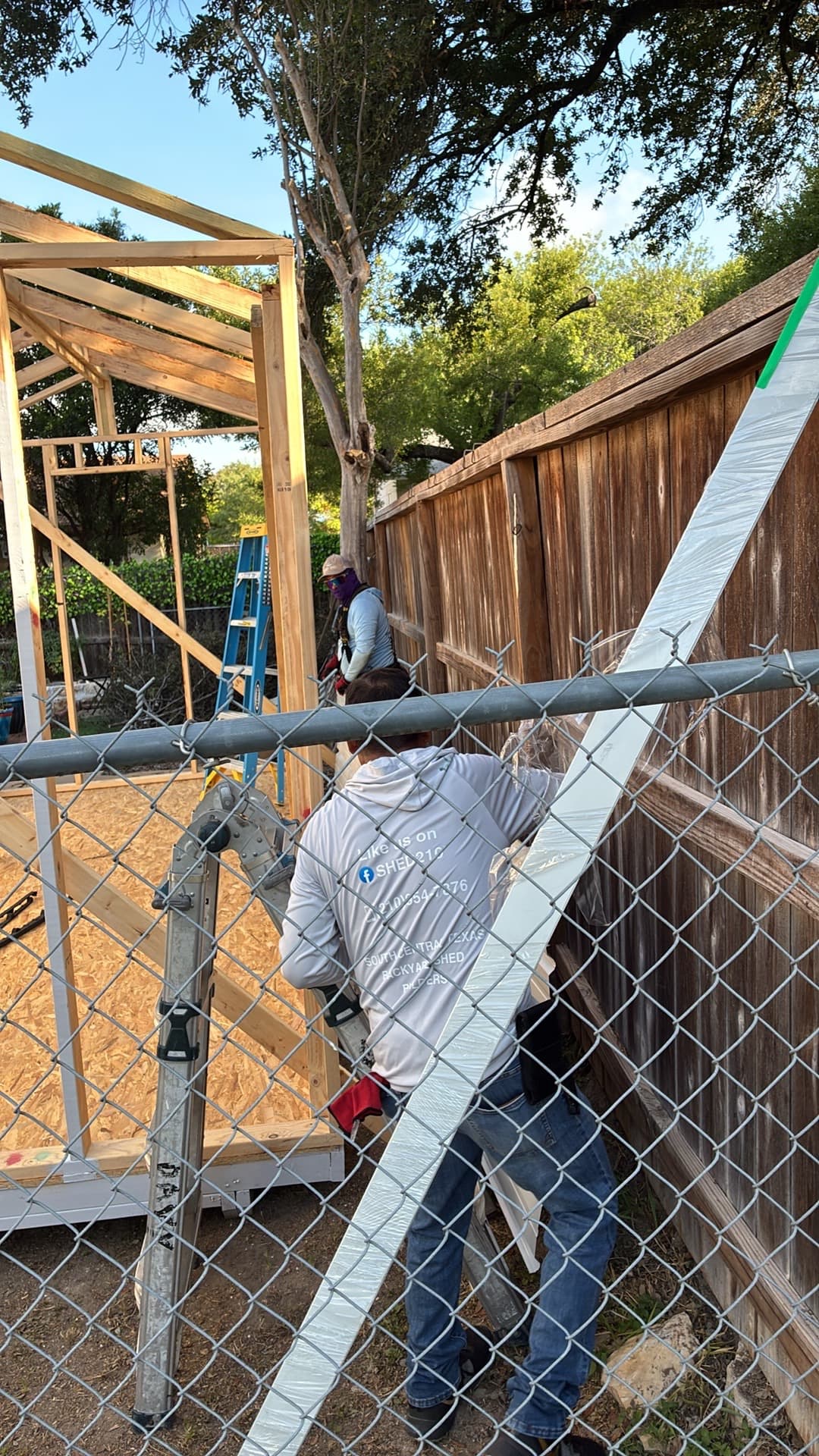 8x16x9 Side Utility shed built in San Antonio, TX