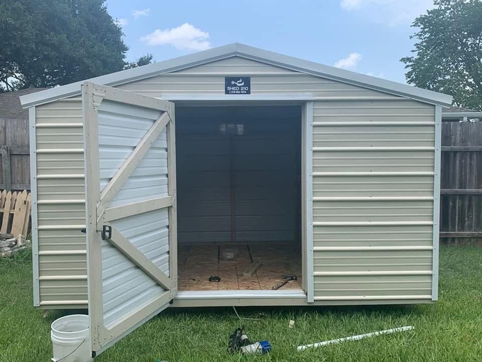 8x12x7 Side Utility shed built in Poteet, TX