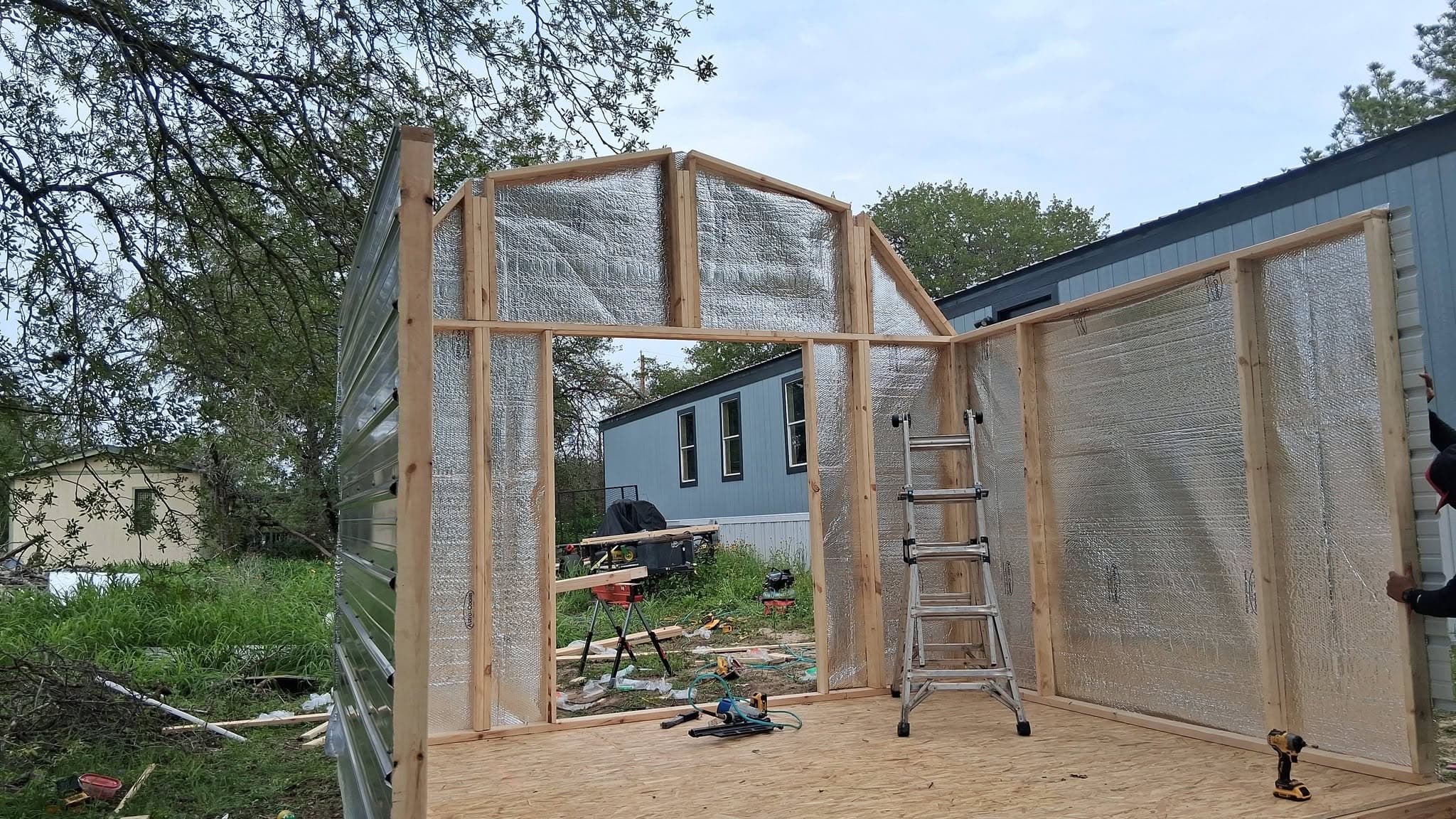 10x12x10 Barn Style Shed built in Shady Oaks, TX