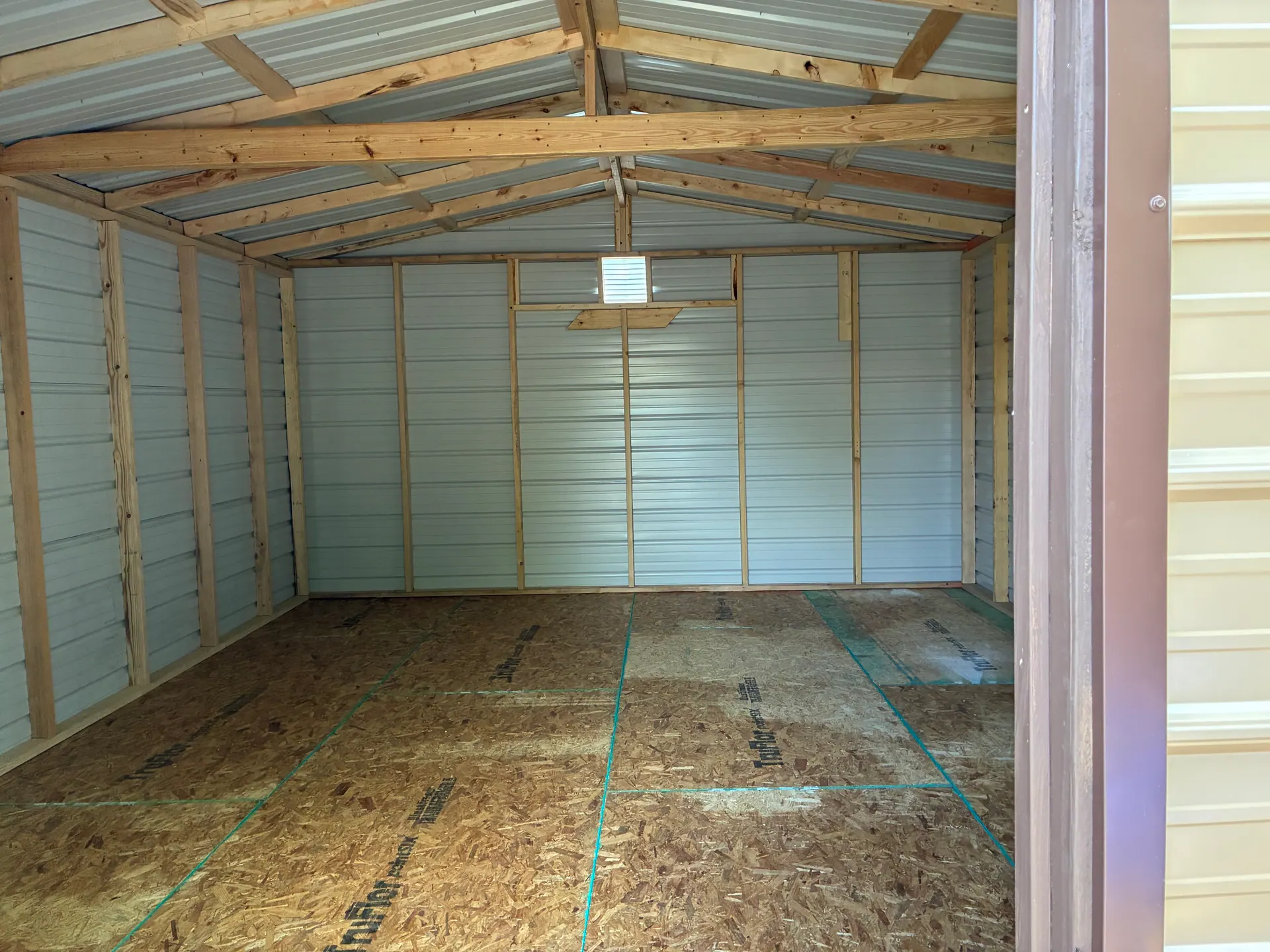 15x20 Side Utility Storage Shed built in San Antonio, TX
