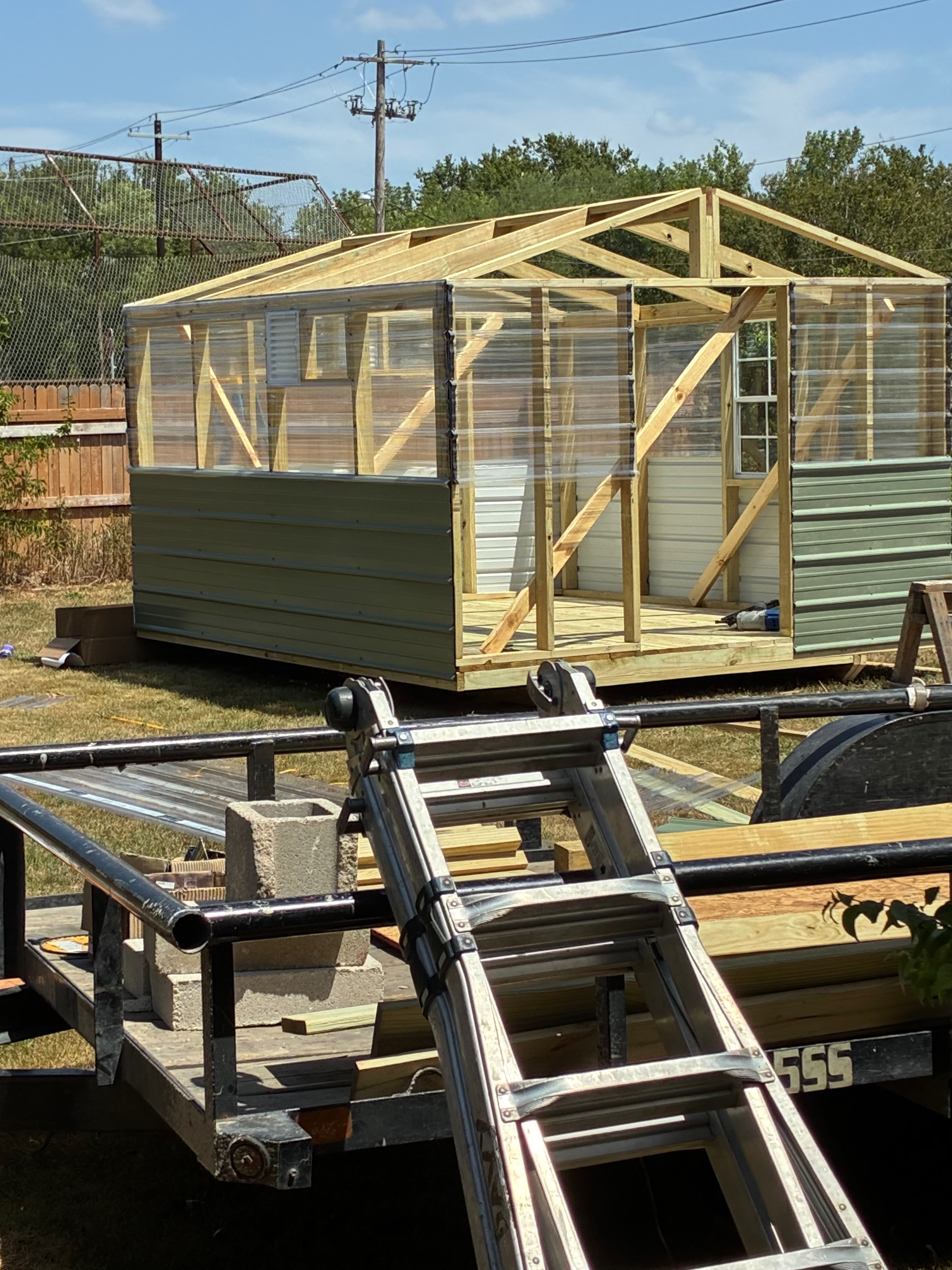 10x12 Green House shed built in Luling, TX