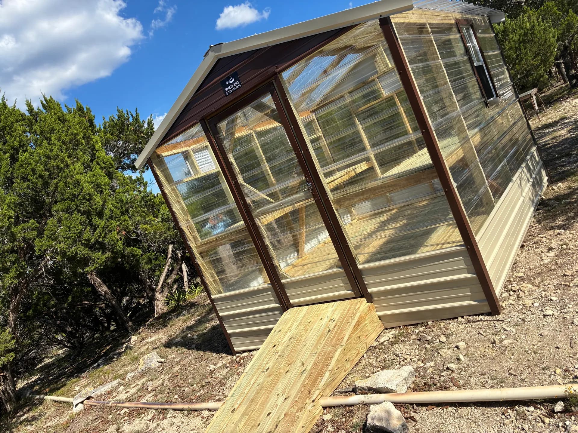 10x12x8 Green House built in Segovia, TX