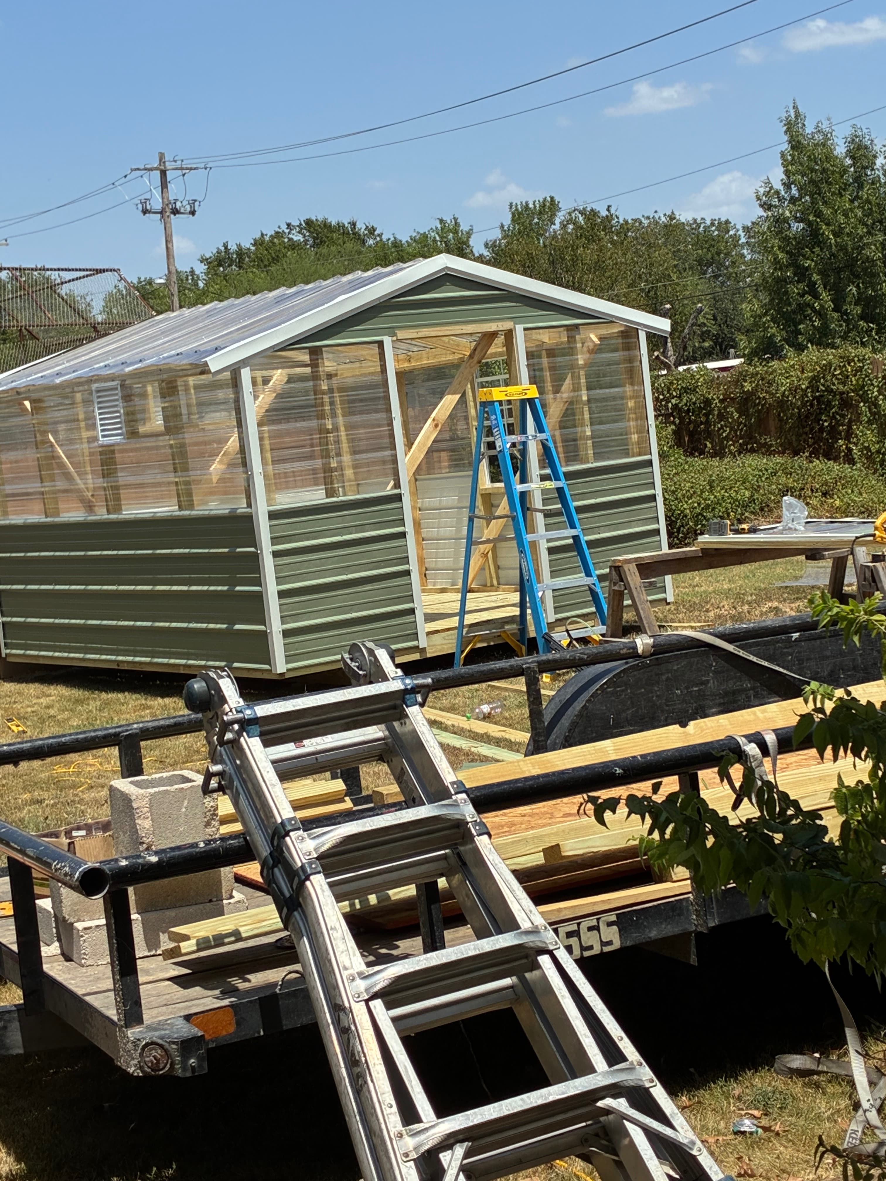10x12 Green House shed built in Luling, TX