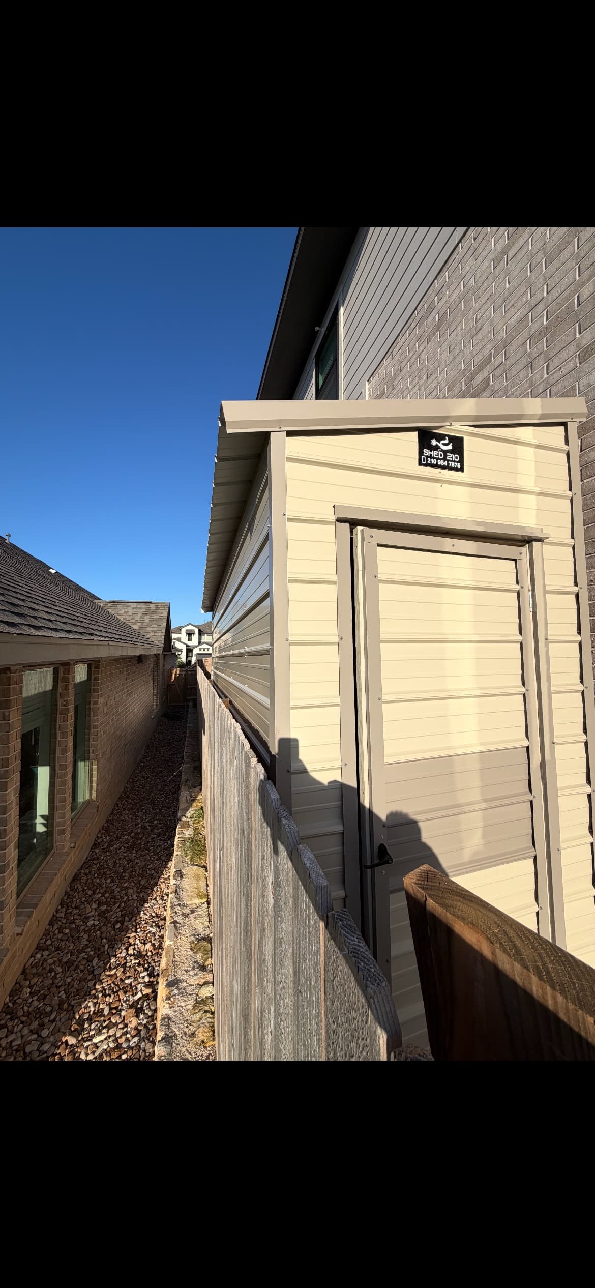 6x 16 x9 Side Utility shed built in Bulverde, TX