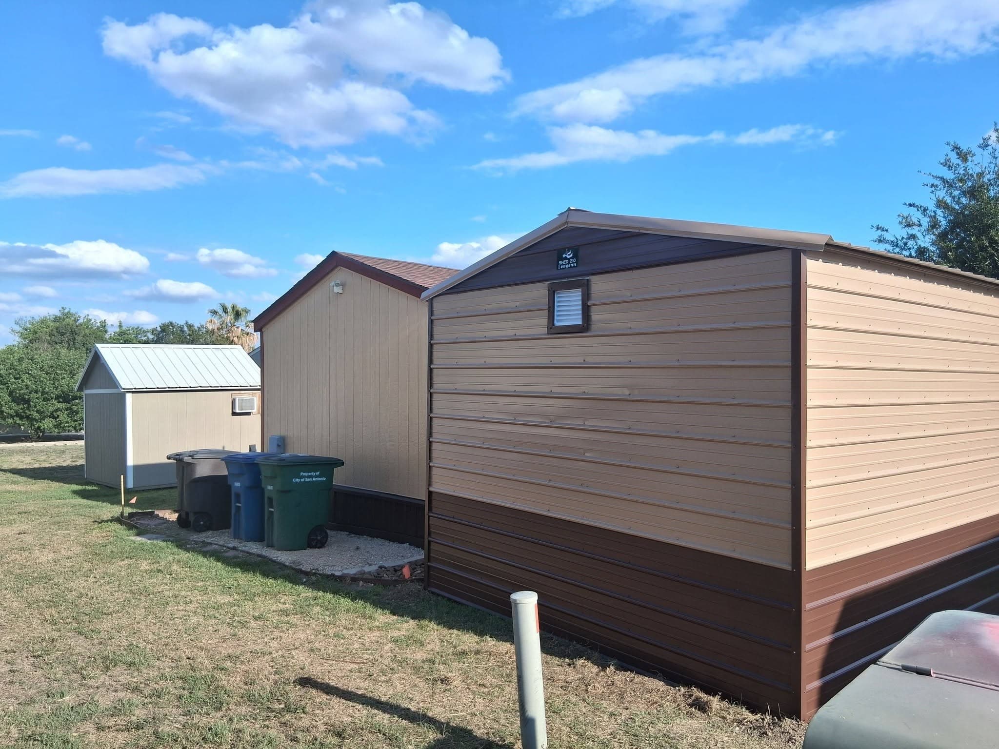 12x16x9 Heavy-Duty Shed built in San Antonio, TX
