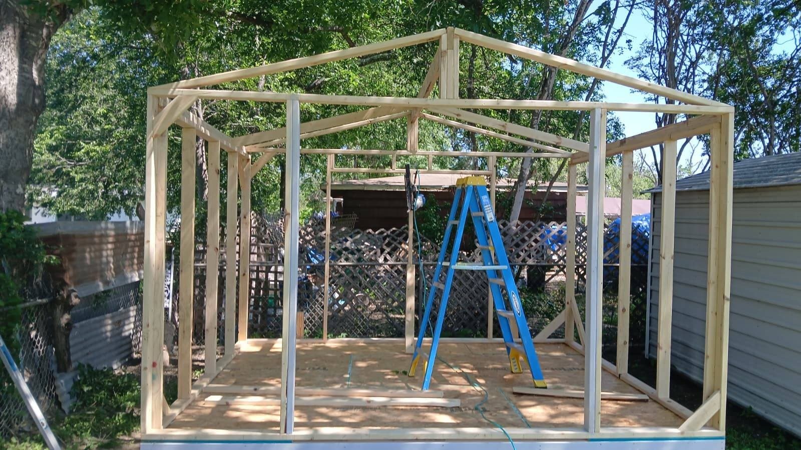 10x12x8 Storage Shed built in San Antonio, TX