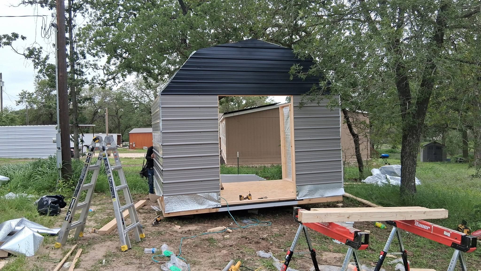 10x12x10 Barn Style Shed built in Shady Oaks, TX