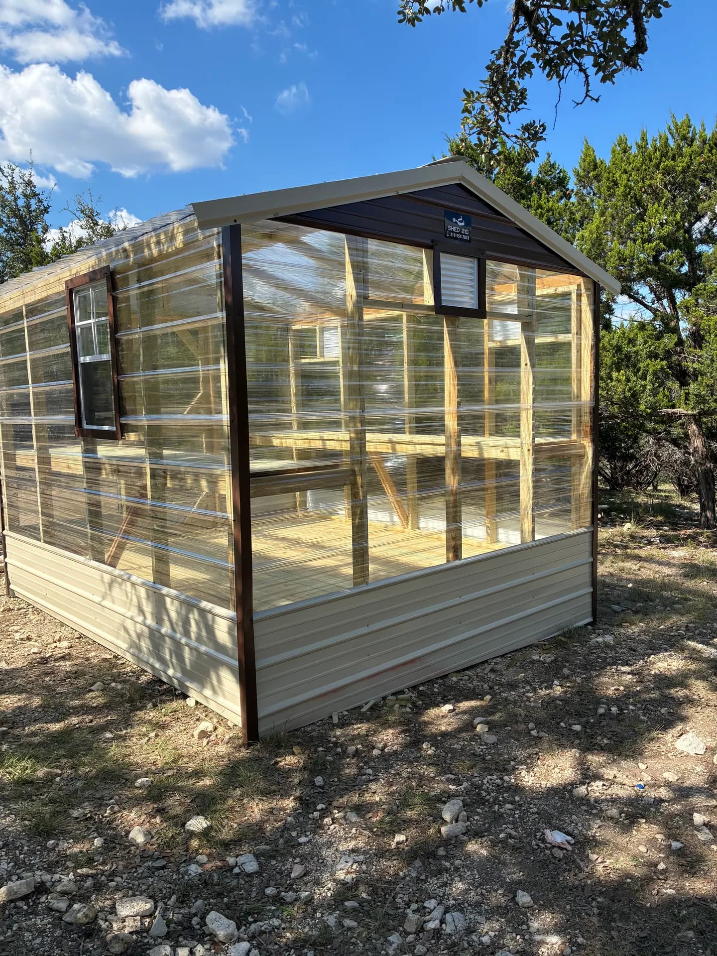10x12x8 Green House built in Segovia, TX