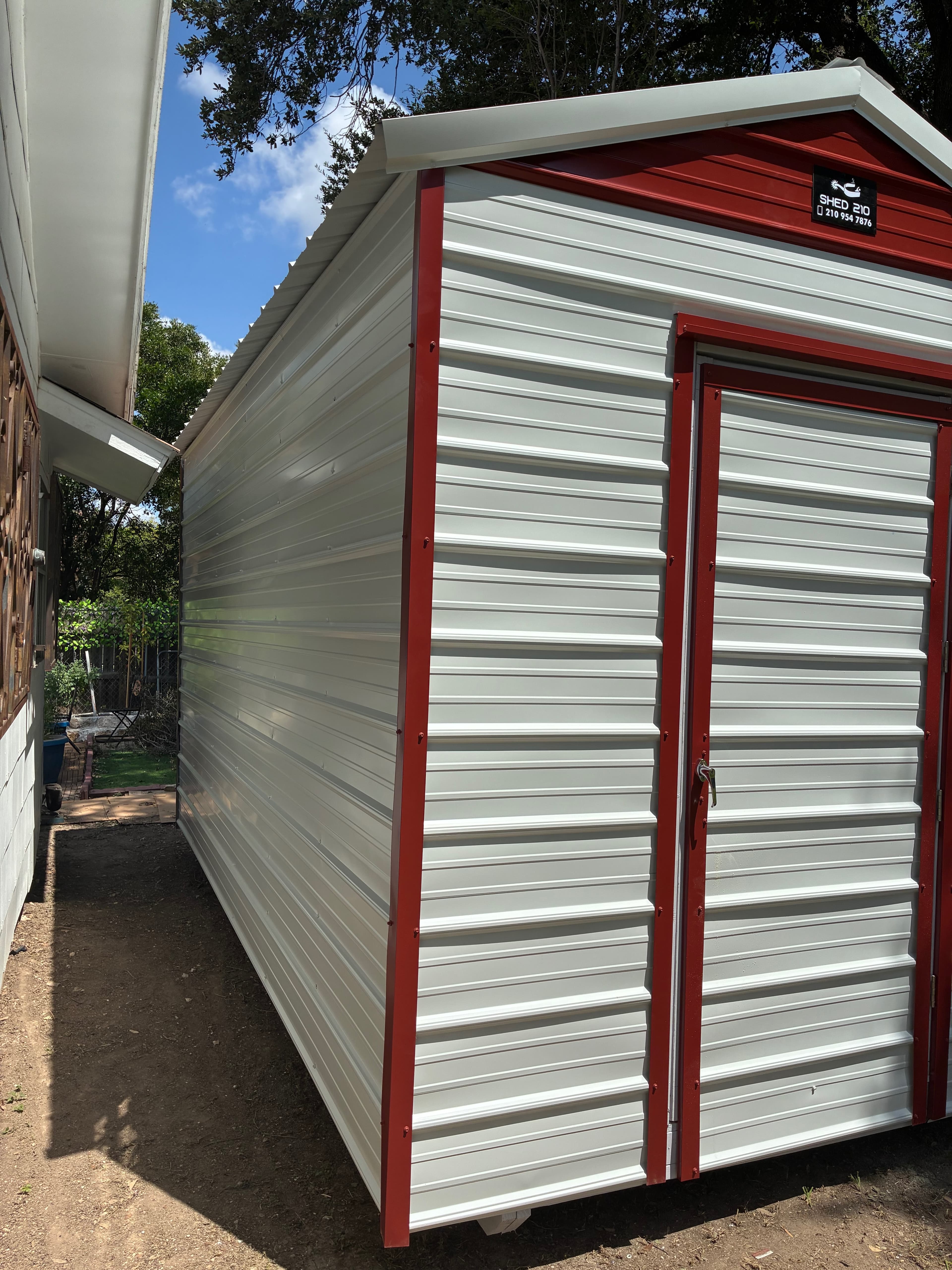 8x16x9 Side Utility shed built in San Antonio, TX