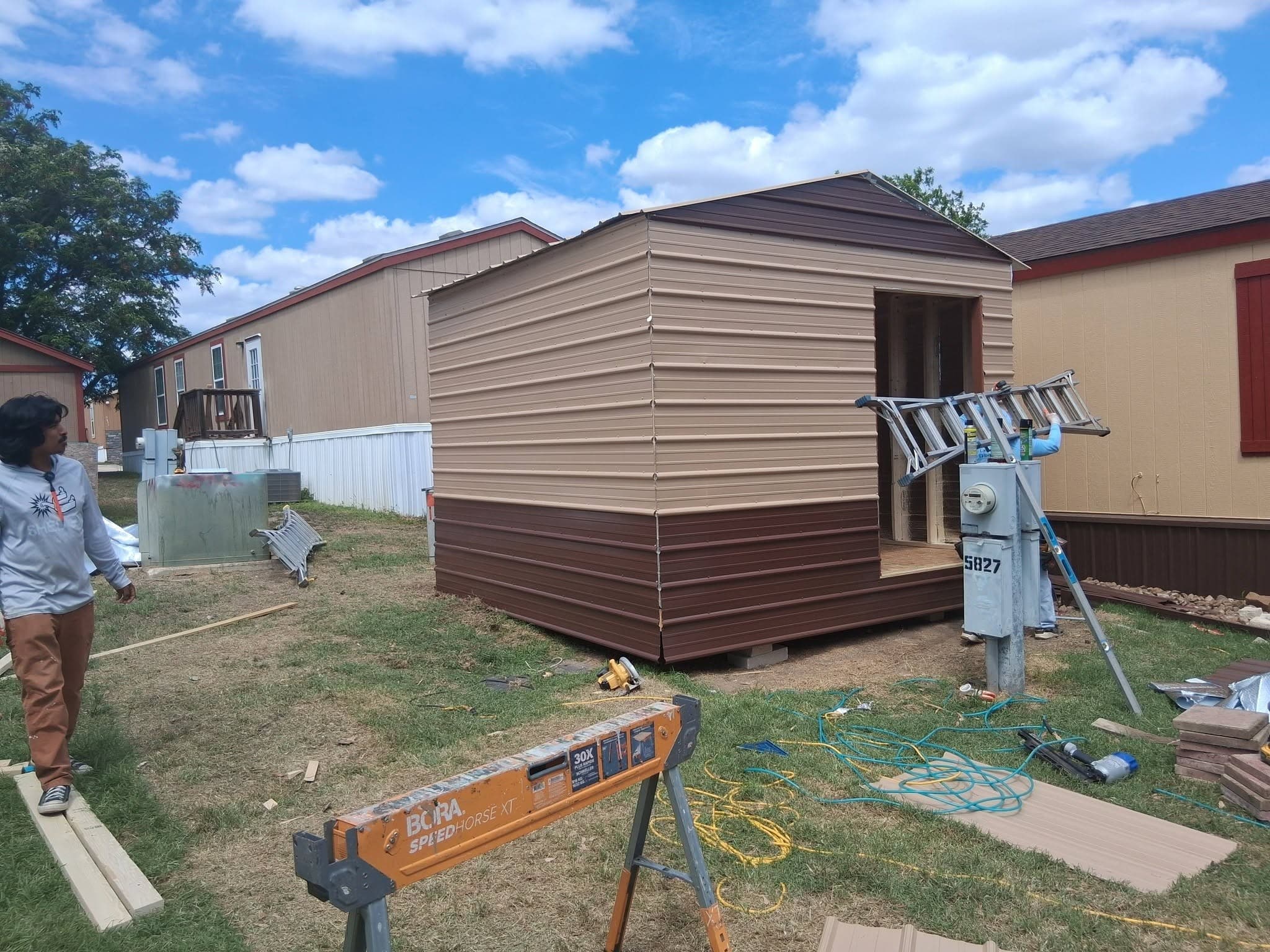 12x16x9 Heavy-Duty Shed built in San Antonio, TX