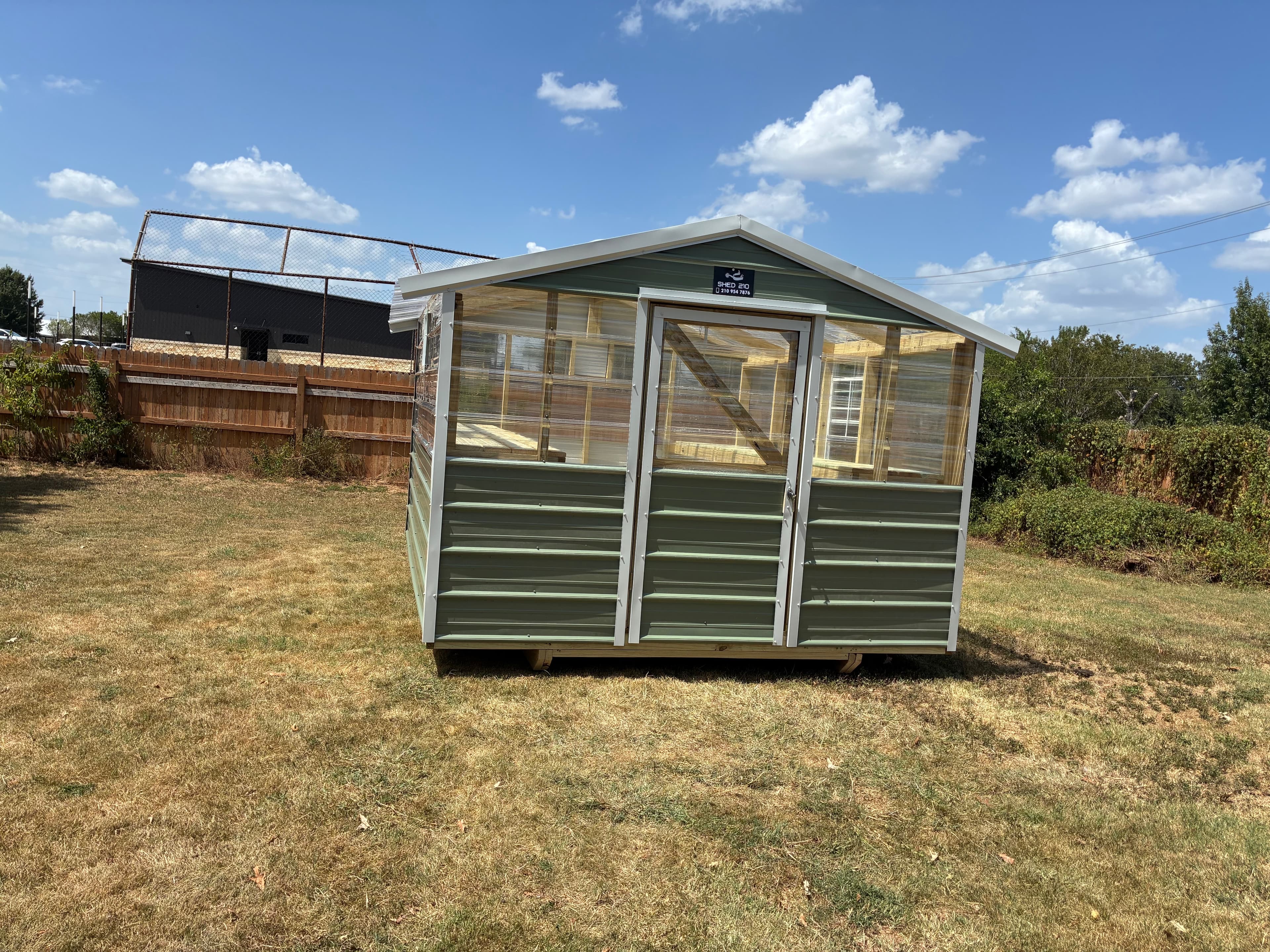 10x12 Green House shed built in Luling, TX