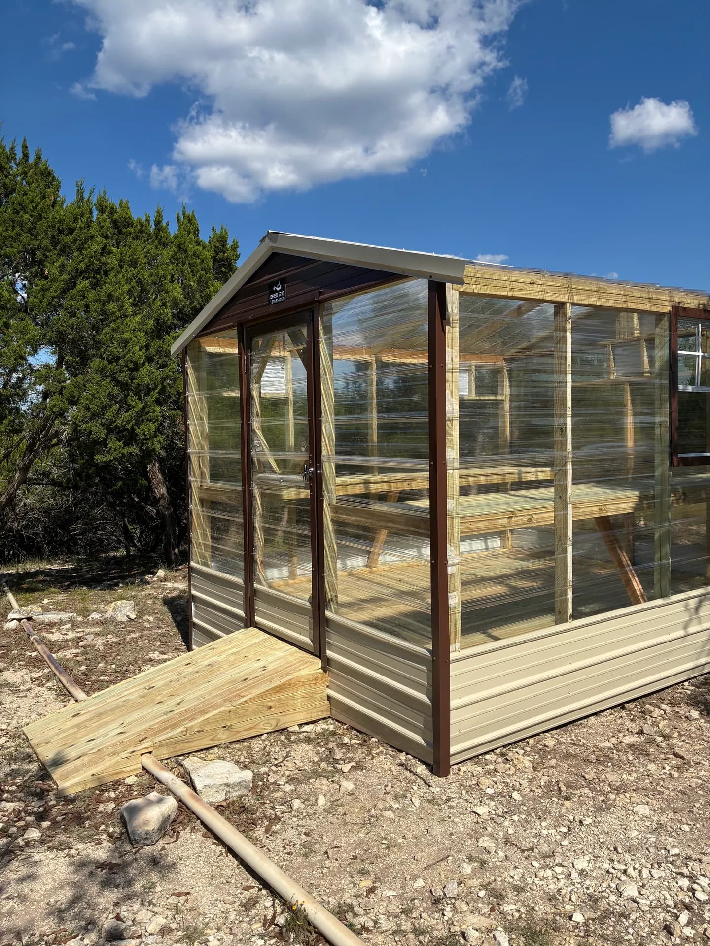 10x12x8 Green House built in Segovia, TX