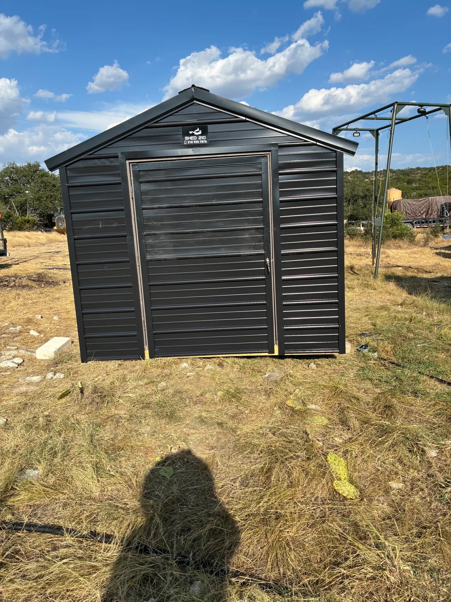 8x10x7 Water Well Shed built in Rocksprings, TX