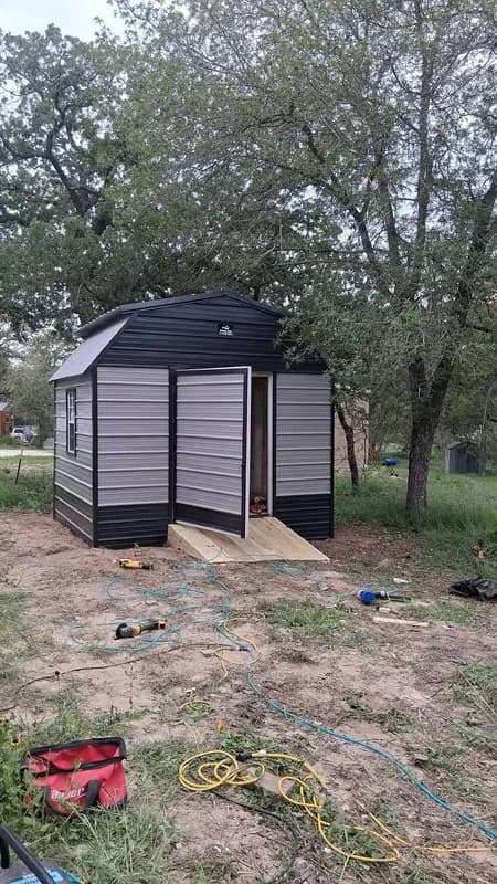 10x12x10 Barn Style Shed built in Shady Oaks, TX