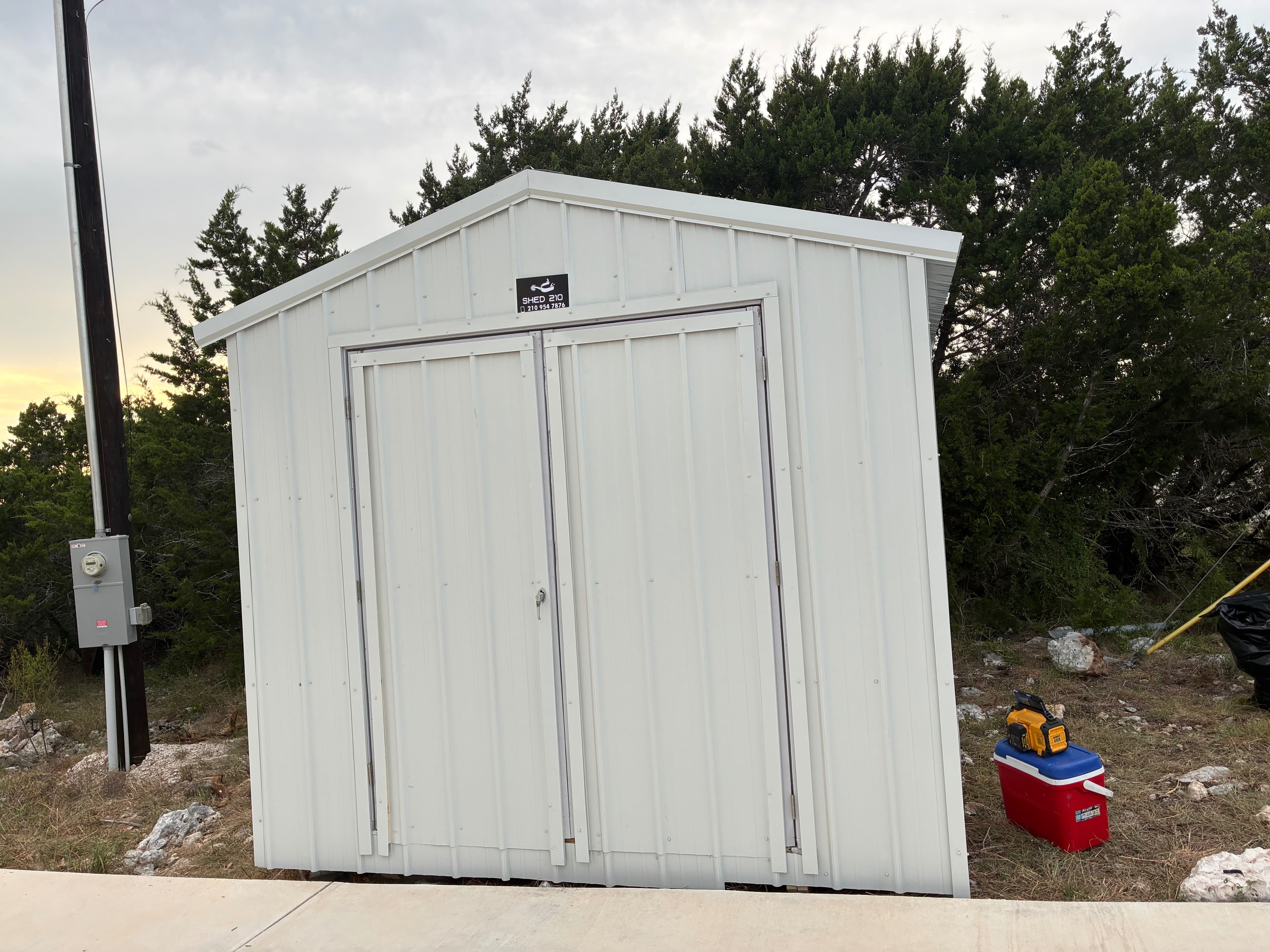 10x12x8 Storage Shed built in Boerne, TX