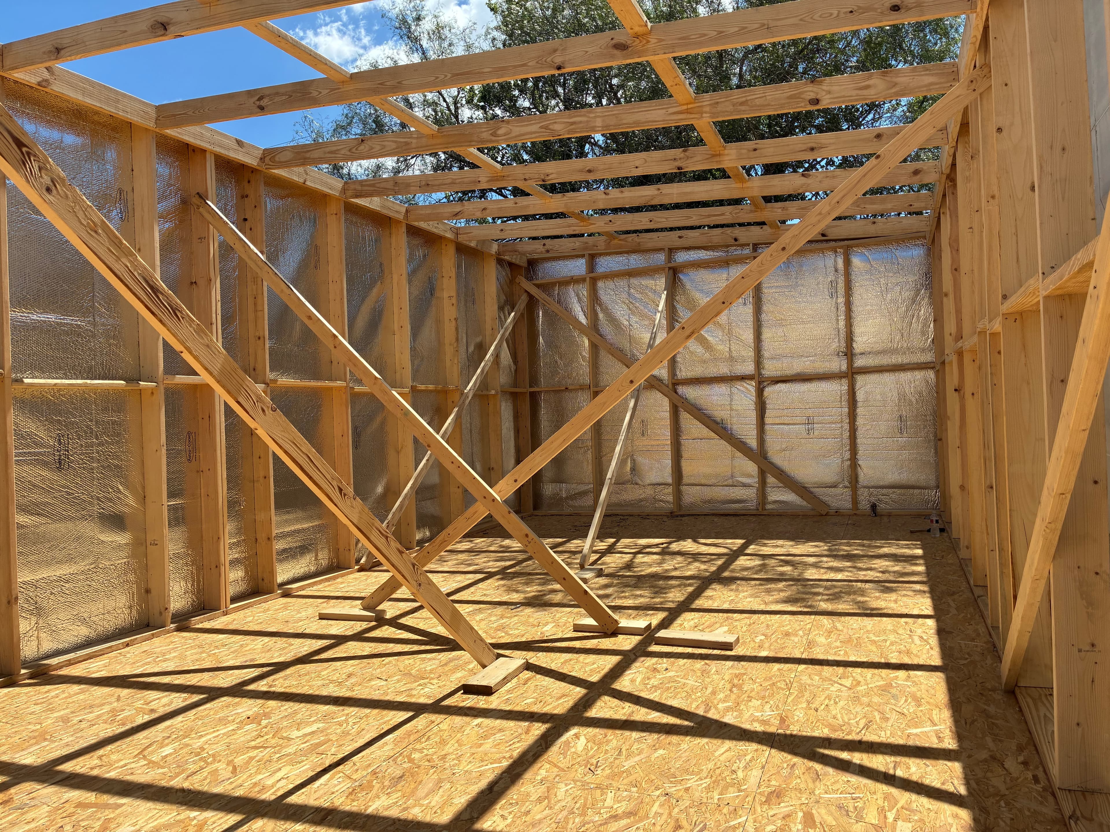 15x30x10 Slanted Roof Utility shed built in San Antonio, TX
