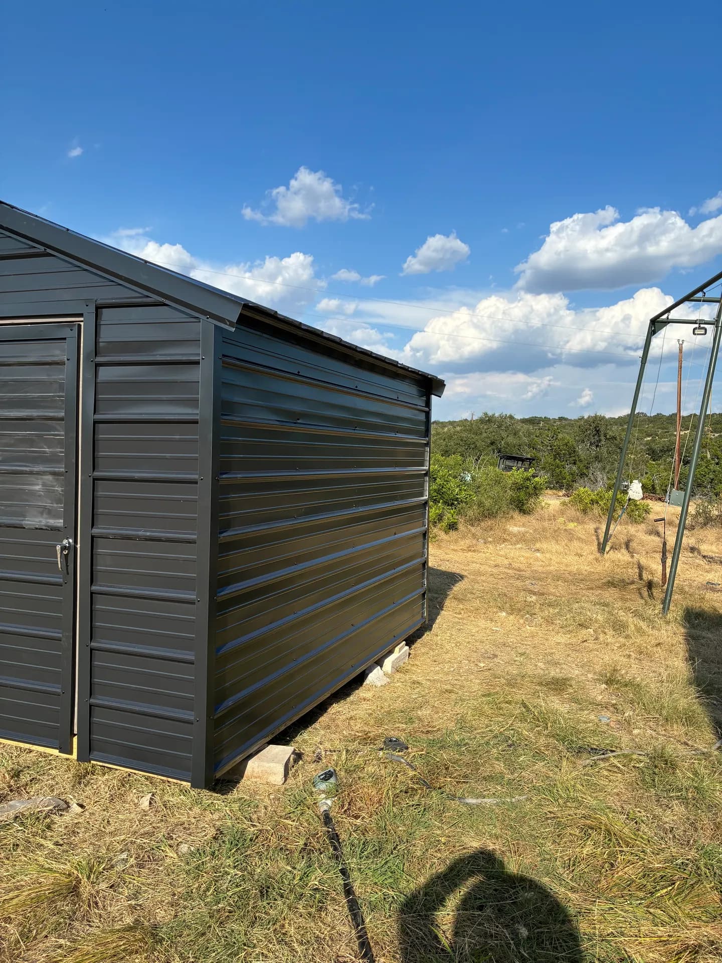 8x10x7 Water Well Shed built in Rocksprings, TX