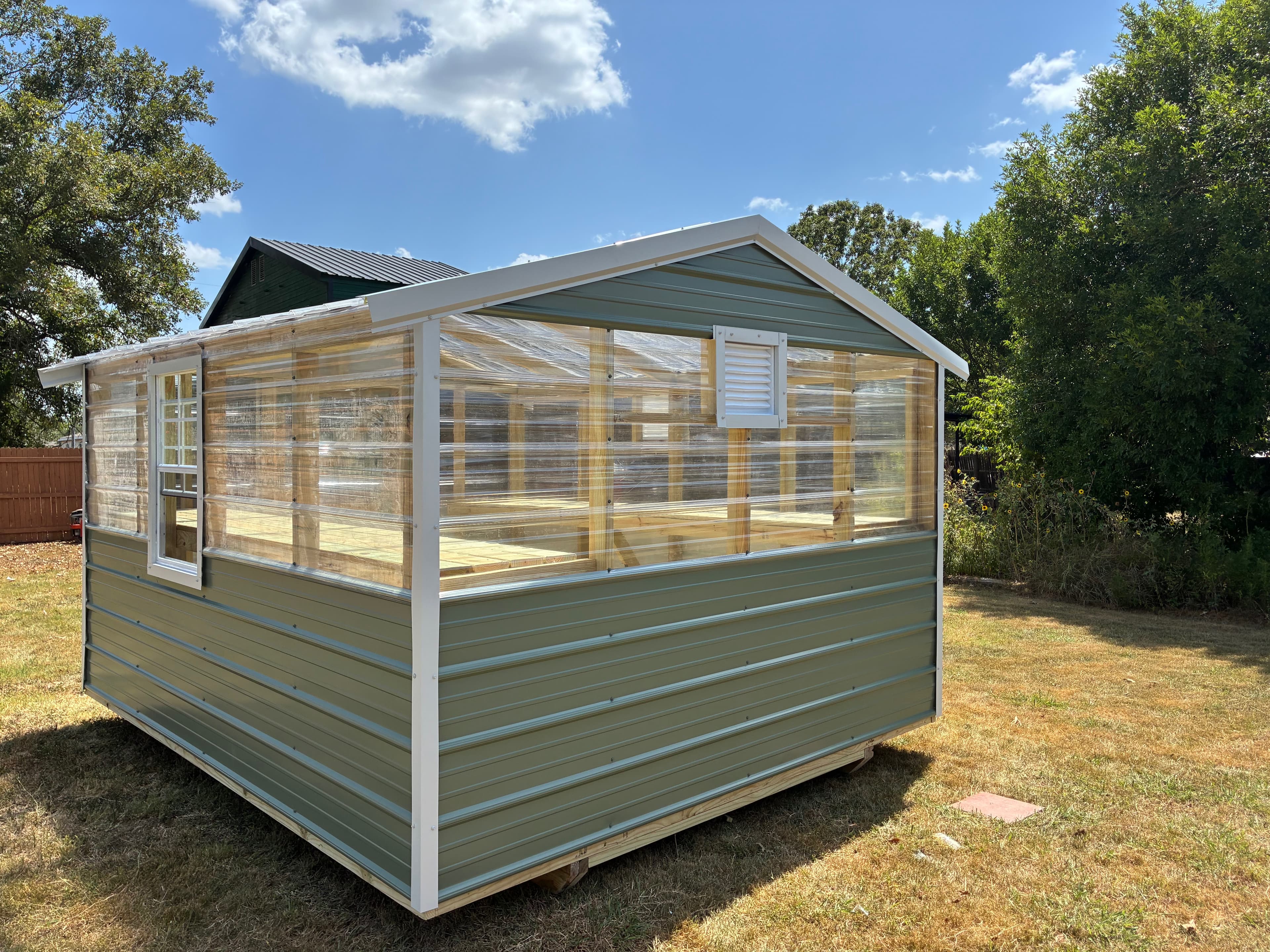 10x12 Green House shed built in Luling, TX